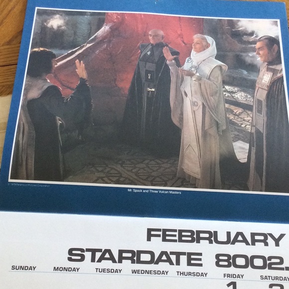 1980 Star Trek stardate calendar. From Star Trek The Motion Picture - Picture 3 of 5